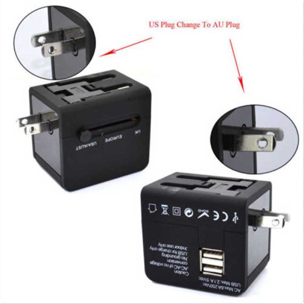 Universal Travel Adapter Power Adapter Electric Plugs Sockets Adapter Converter USB Travel Socket Plug Power Charger Converter - Image 3