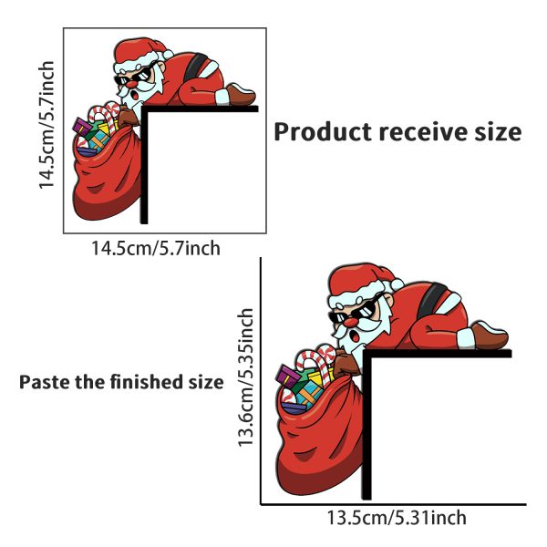 Fashionable Santa Claus switch stickers for home room socket decoration wall stickers - Image 6