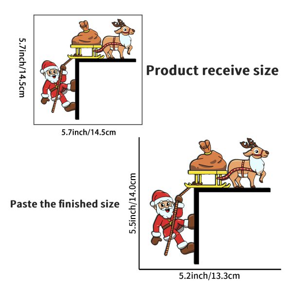 Christmas Santa Claus Elk Switch Stickers Decoration Beautify Socket Wall Stickers - Image 6