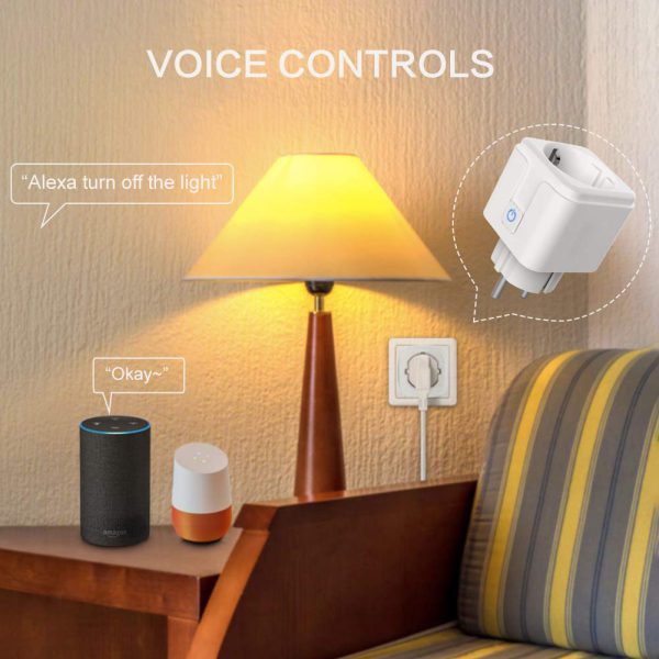 Smart WiFi Plug Adaptor 16A Remote Voice Control Power Monitor Socket Outlet Timing Function Work With Alexa Google Home Tuya - Image 6