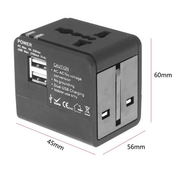 Universal Travel Adapter Power Adapter Electric Plugs Sockets Adapter Converter USB Travel Socket Plug Power Charger Converter - Image 6