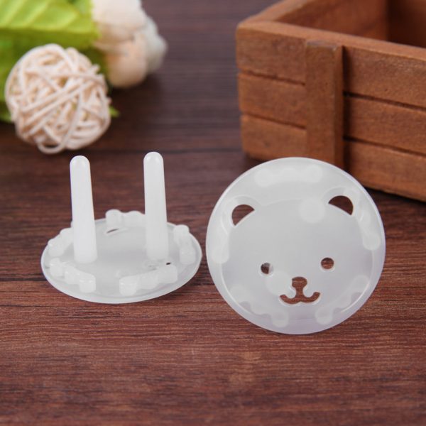 5pcs Bear EU Power Socket Electrical Outlet Cover Protection Children Baby Safety Anti Electric Shock Plugs Protector Cover - Image 4